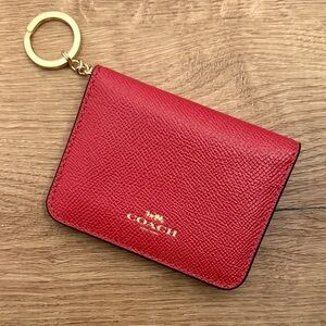 EUC Coach cardholder w/ key ring